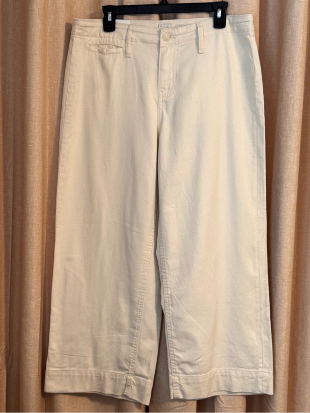 NWT A New Day Wide Leg Cropped pants - Size 12 - Cream
